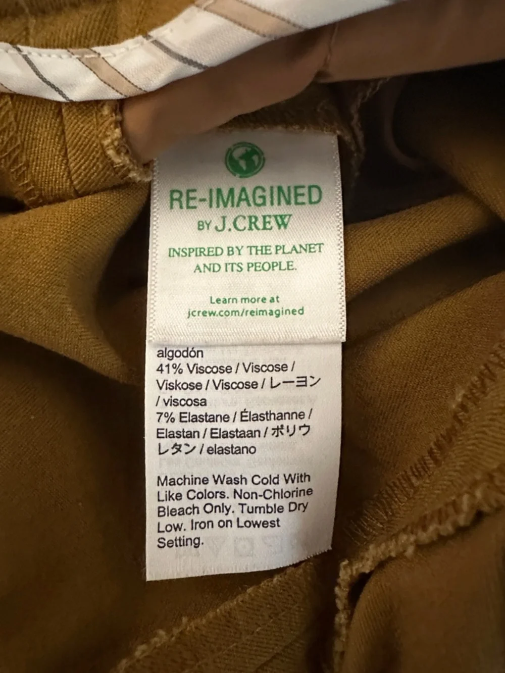 J. Crew Women's Tan‎ Classic Remi Fit Business Career Straight Leg Pants Size 10